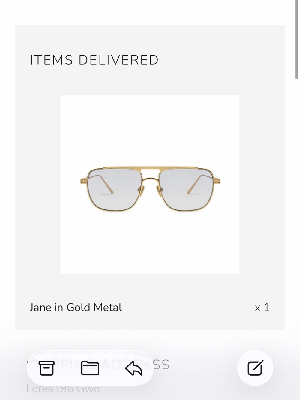 Jane Gold Metal Sunglasses NWT